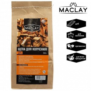 Щепа ДУБ, для копчения, Maclay, 250 г