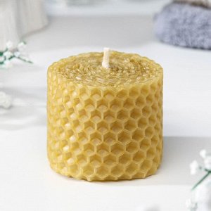 Свеча из вощины медовая 4 см  с маслом Гвоздика, репелентная