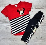 Костюм для девочки (футболка+бриджи) УЗБЕКИСТАН (5-6-7-8)