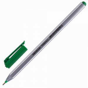 Ручка шариковая масляная PENSAN &quot;Triball&quot;, ЗЕЛЕНАЯ, трехгранная, узел 1 мм, линия письма 0,5 мм, 1003/12
