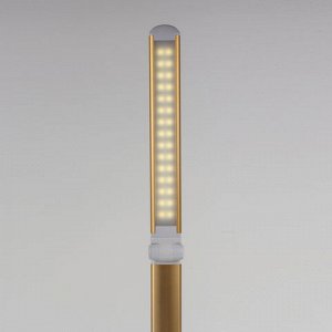 Настольная лампа-светильник SONNEN PH-3607, на подставке, LED, 9 Вт, металлический корпус, золотистый, 236685