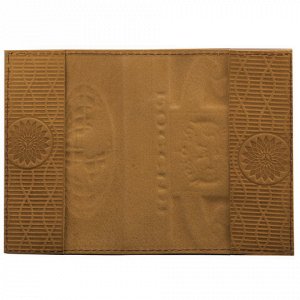 Обложка для паспорта горизонтальная с гербом, натуальная кожа, конгревное тиснение, цвет ассорти, ОД8-01
