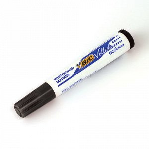 Маркер стираемый для белой доски ЧЕРНЫЙ, BIC "Velleda", 1,4-5 мм, эргономичный корпус, 904937