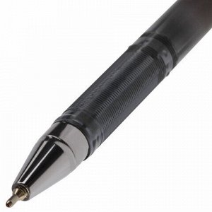 Ручка шариковая масляная BRAUBERG "Profi-Oil", ЧЕРНАЯ, корпус с печатью, узел 0,7 мм, линия письма 0,35 мм, 141633