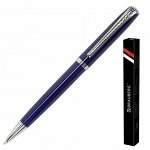 Ручка подарочная шариковая BRAUBERG &quot;Cayman Blue&quot;, корпус синий, узел 1 мм, линия письма 0,7 мм, синяя