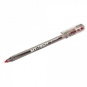 Ручка шариковая масляная PENSAN "My-Tech", КРАСНАЯ, игольчатый узел 0,7 мм, линия письма 0,35 мм, 2240/25