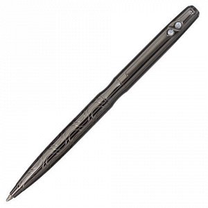 Ручка подарочная шариковая GALANT "NUANCE", корпус оружейный металл, детали оружейный металл, узел 0,7 мм, синяя, 143508