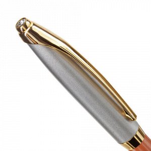 Ручка подарочная шариковая GALANT "DECORO ROSE", корпус хром/розовый, детали золотистые, узел 0,7 мм, синяя, 143505