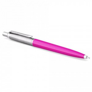 Ручка шариковая PARKER "Jotter Orig Magenta", корпус розовый, нержавеющая сталь, блистер, синяя, 2075996
