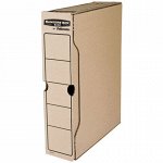 Короб архивный с клапаном А4 (260х325 мм), 100 мм, до 850 листов, FELLOWES Bankers Box &quot;Basic&quot;, FS-00102