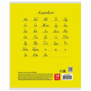 Тетрадь 18 л. BRAUBERG КЛАССИКА, линия, обложка картон, АССОРТИ (5 видов), 401992