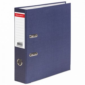 Папка-регистратор BRAUBERG “ECO“, 80 мм, синяя, 221396