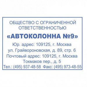 Оснастка для штампа, размер оттиска 60х40 мм, синий, TRODAT 4927, подушка в комплекте, 53117