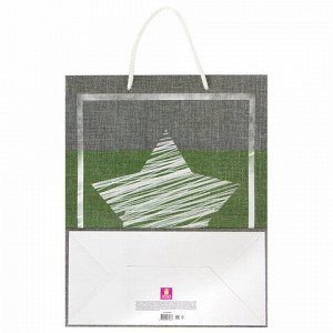 Пакет подарочный (1 штука) 26x13x32 см, ЗОЛОТАЯ СКАЗКА "Звезда", ламинированный, 606588
