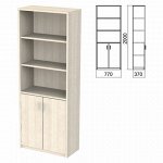 Шкаф полузакрытый &quot;Арго&quot;, 770х370х2000 мм, 2 двери, 4 полки, ясень шимо