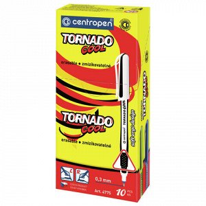 Ручка-роллер СИНЯЯ CENTROPEN "Tornado Cool", корпус ассорти, узел 0,5 мм, линия письма 0,3 мм, 4775, 3 4775 1001