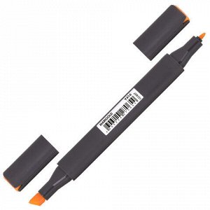 Маркер для скетчинга двусторонний 1 мм - 6 мм BRAUBERG ART CLASSIC, СВЕТЛО-ОРАНЖЕВЫЙ (Y416), 151857