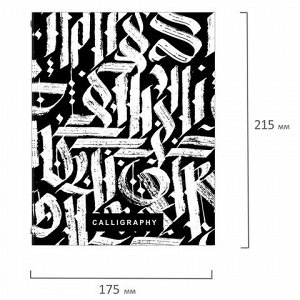 Тетрадь на кольцах А5 175х215 мм, 240 л., твердый картон, с разделителями, BRAUBERG, "Calligraphy", 404097