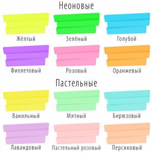 Набор текстовыделителей 12 ЦВЕТОВ на подставке, BRAUBERG "ORIGINAL", линия письма 1-5 мм, 151699