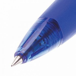 Ручка шариковая масляная автоматическая с грипом PILOT "Rex Grip", СИНЯЯ, узел 0,7 мм, линия письма 0,32 мм, BPRG-10R-F