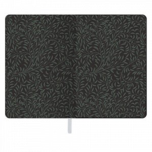 Блокнот А5 (143x210 мм), BRAUBERG VISTA "Bloom", под кожу, твердый, срез фольга, 80 л., 112071