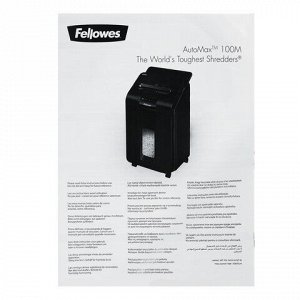 Уничтожитель (шредер) с автоподачей FELLOWES AUTOMAX 100M, 4 уровень секретности, 4x10 мм, 23 л, FS-46292