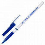 5 шт. ручка шариковая STAFF &quot;Basic BP-244&quot;, СИНЯЯ, корпус белый, узел 0,7 мм, линия письма 0,35 мм, 142286