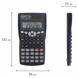 Калькулятор инженерный двухстрочный STAFF STF-810 (161х85 мм), 240 функций, 10+2 разрядов, двойное питание, 250280