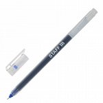 Ручка гелевая STAFF &quot;EVERYDAY&quot; GP-673, СИНЯЯ, длина письма 1000 м, игольчатый узел 0,5 мм, линия письма 0,35 мм, 143672