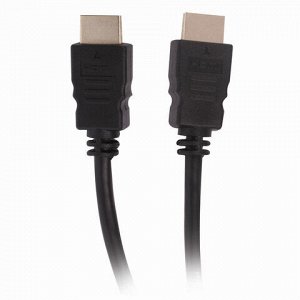 Кабель HDMI AM-AM, 1,5 м, SONNEN, ver 1.4, FullHD, 4К, для ноутбука, компьютера, монитора, телевизора, проектора, черный, 513120