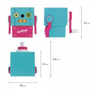 Точилка механическая ЮНЛАНДИЯ &quot;I-Robot&quot;, корпус ассорти, 228484