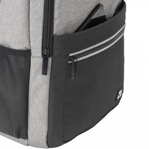 Рюкзак BRAUBERG URBAN универсальный, с отд. для ноутбука, USB-порт, Detroit, сер, 46х30х16 см,229894