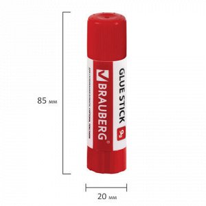 Клей-карандаш 9 г ВЫГОДНАЯ УПАКОВКА КОМПЛЕКТ 30 штук, BRAUBERG, 270484