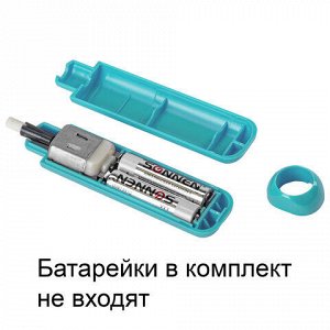 Ластик электрический BRAUBERG "JET", питание от 2 батареек ААА, 8 сменных ластиков