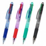Ручка многоцветная шариковая автоматическая STAFF &quot;College&quot; 4 ЦВЕТА BP-15, линия письма 0,35 мм