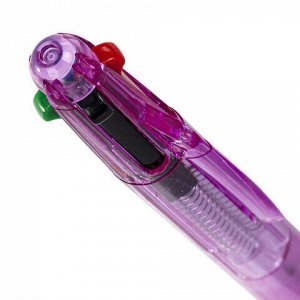 Ручка многоцветная шариковая автоматическая STAFF "College" 4 ЦВЕТА BP-15, линия письма 0,35 мм