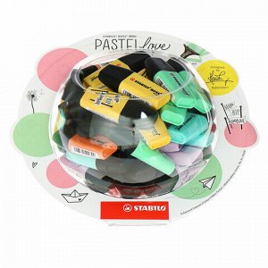 Текстовыделитель STABILO "Boss Mini PastelLove", линия 2-5 мм, 07/50-07