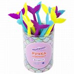 Ручка фигурная шариковая ЮНЛАНДИЯ &quot;Русалка&quot;, мягкий силиконовый корп., ассорти, СИНЯЯ, 0,7мм, 143777