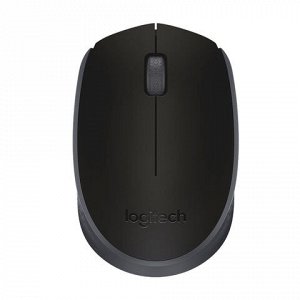Мышь беспроводная LOGITECH M171, 2 кнопки + 1 колесо-кнопка, оптическая, черная, 910-004424