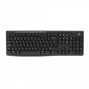 Набор беспроводной LOGITECH MK270, клавиатура, мышь 2 кнопки + 1 колесо-кнопка, черный, 920-004518
