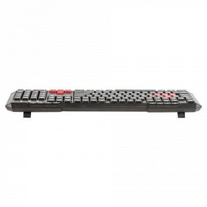 Набор беспроводной SONNEN WKM-1811, клавиатура 112 клавиш мультимедиа, мышь 4 кнопки, черный, 512655