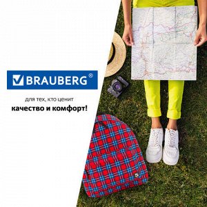 Рюкзак BRAUBERG, универсальный, сити-формат, Шотландская клетка, 20 литров, 41х32х14 см, 228861