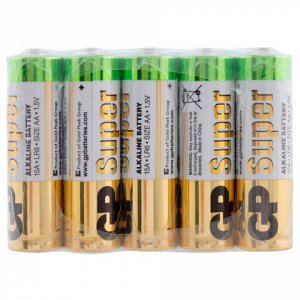 Батарейки КОМПЛЕКТ 60 шт., GP Super G-Tech, AA (LR6, 15А), алкалиновые, пальчиковые, 15A-2CRVS60