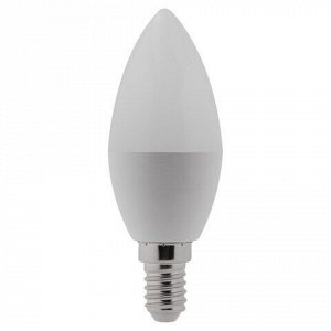 Лампа светодиодная ЭРА, 8(55)Вт, цоколь Е14, свеча, теплый белый, 25000 ч, LED B35-8W-2700-E14, Б0050694