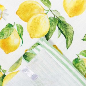 Скатерть "Этель" Лимоны 180х147 см, 100% хл, репс 190 гр/м2