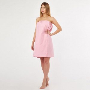 Полотенце для бани «Экономь и Я» (парео женское), 80х144 см, цвет розовый
