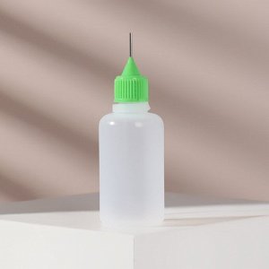 ONLITOP Бутылочка для хранения, с иглой, 30 мл, цвет зелёный/прозрачный