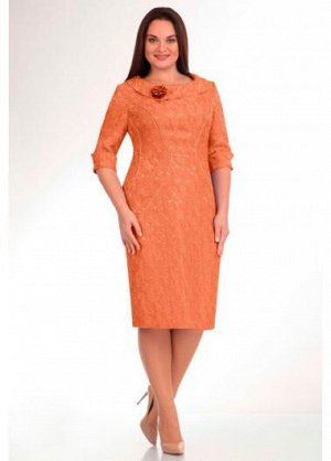 Платье Lady Line 263 оранжевый