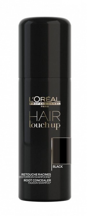 Loreal Professionnel Маскирующий спрей-консилер Hair Touch Up черный, 75 мл, Лореаль Про EXPS