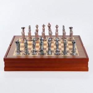 СИМА-ЛЕНД Шахматы сувенирные &quot;Рыцарские&quot; h короля-8.5 см, h пешки-5.7 см, 36 х 36 см